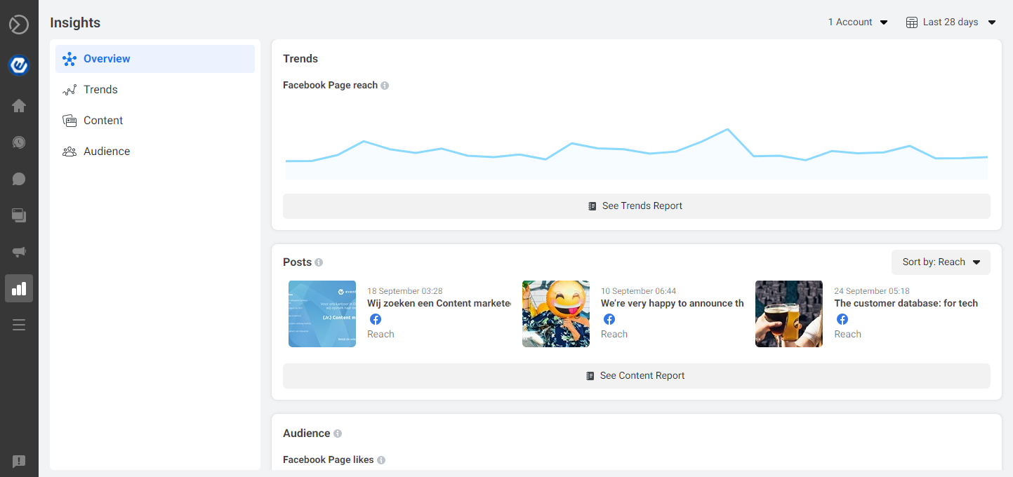 Insights Facebook business suite persona